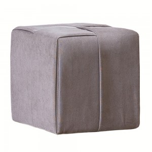 Knitted Stool Leather (white-beige)